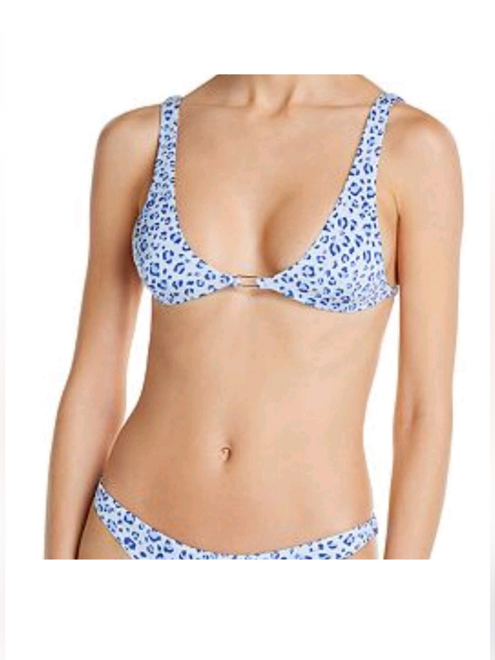 Gorgeous Bond Eye Swim Blue Leopard Bikini Set